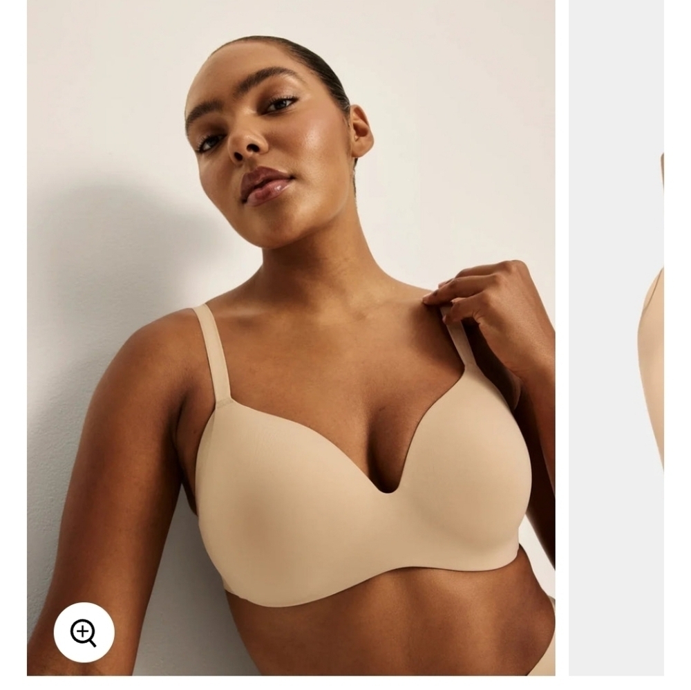KNIX ORIGINAL WINGWOMAN CONTOUR BRA NUDE SAND TAN SIZE 2 36A